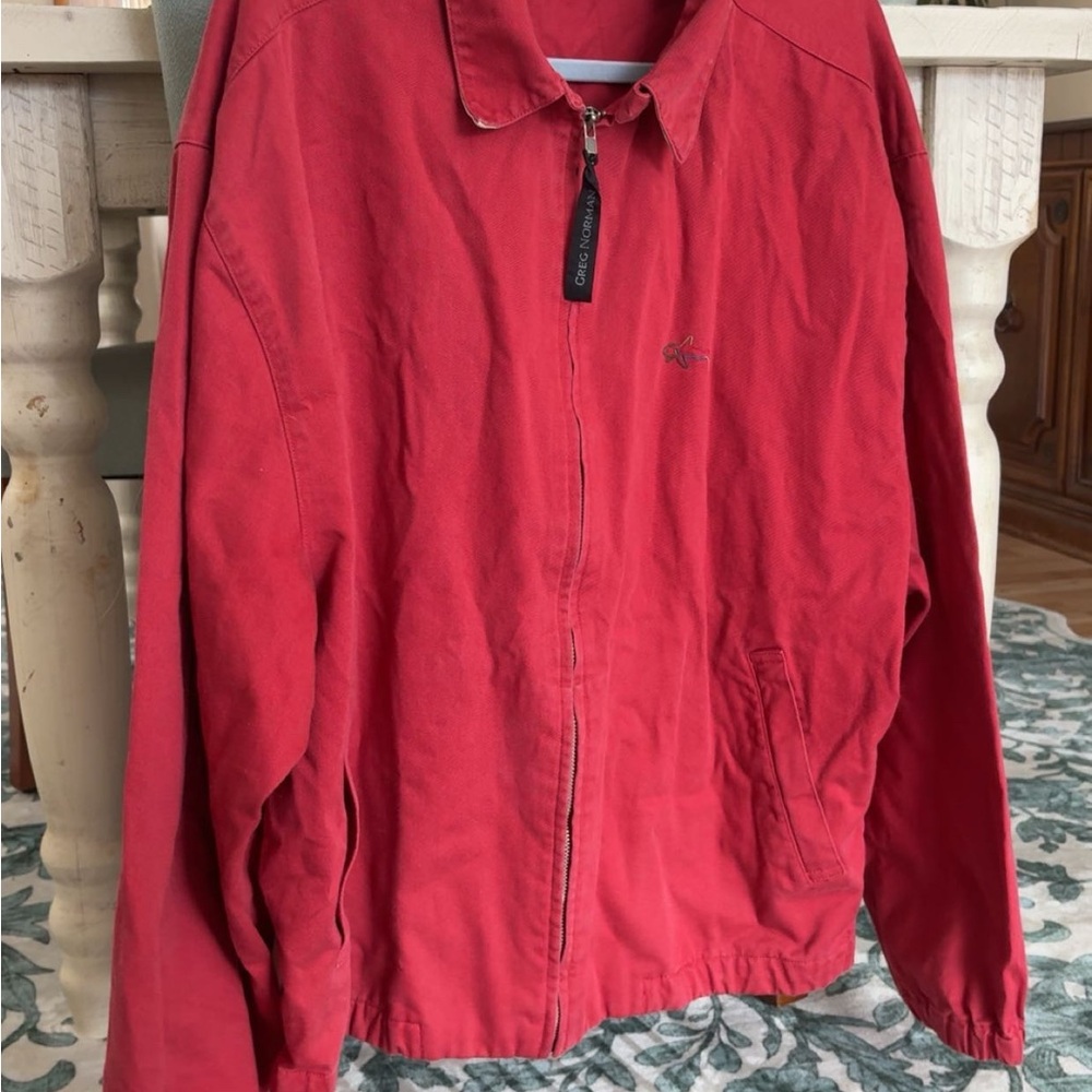 Greg Norman Collection Red Oversized Jacket